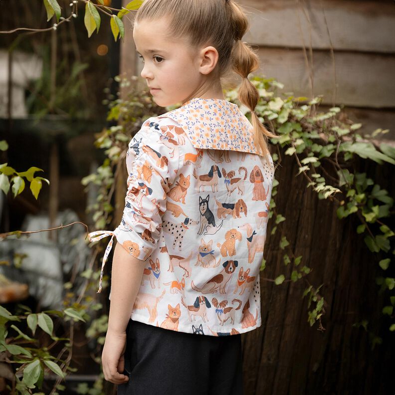 Popelina de algod&atilde;o C&atilde;es Impress&atilde;o Digital | Poppy Fabrics &ndash; branco sujo,  image number 7