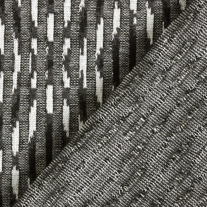 Tecido de malha leve Losangos – preto/branco | Retalho 70cm,  image number 4