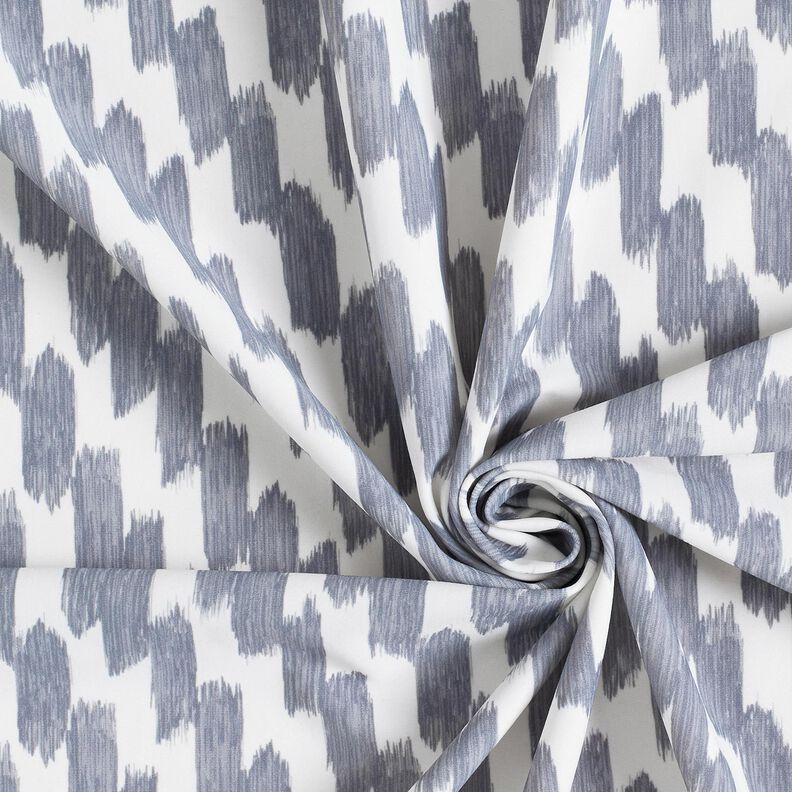 Tecido para fatos de banho Pinceladas – branco sujo/cinza ardósia,  image number 3