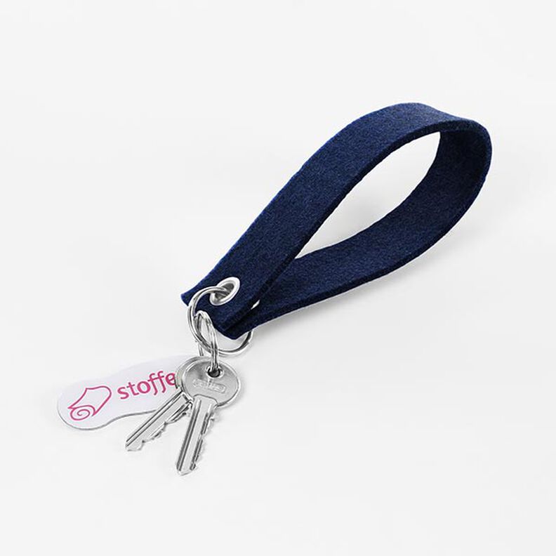 Feltro 45 cm / 4 mm de espessura – azul-noite,  image number 3