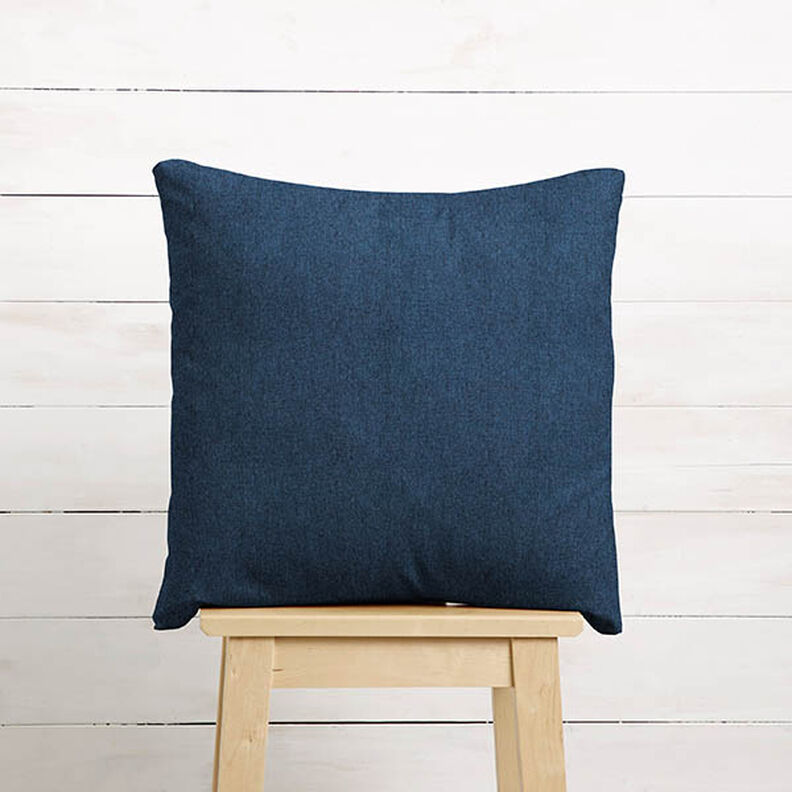 Tecido para estofos Mesclado Liso – azul-marinho,  image number 7