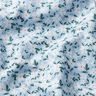 Flores delicadas de popeline de algodão orgânico – azul-celeste,  thumbnail number 2