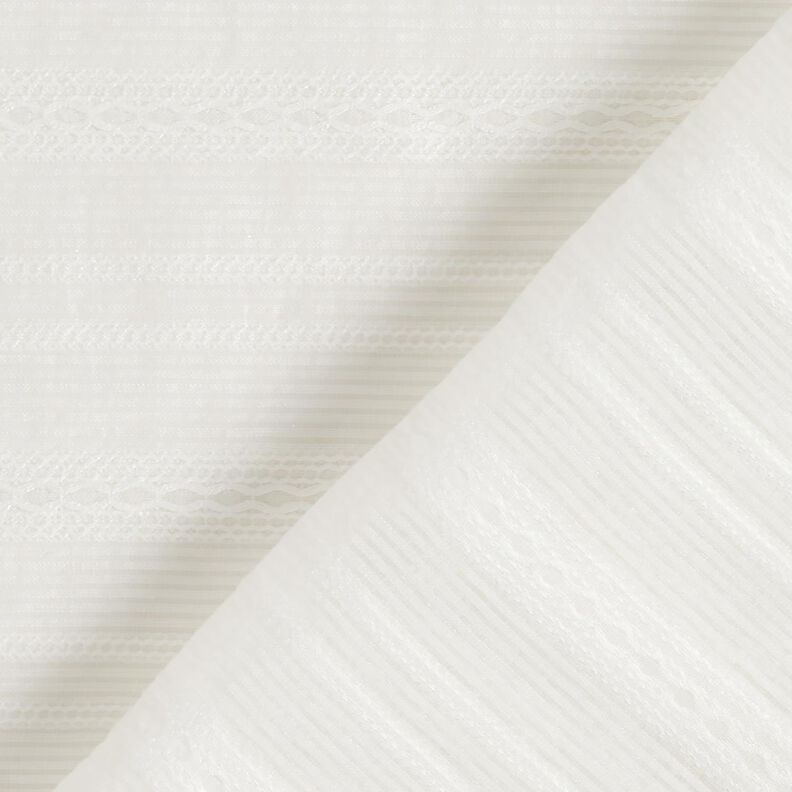 Tecido leve para blusas Riscas transparentes – branco,  image number 4