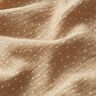 Musselina/ Tecido plissado duplo Pintinhas – bege/branco,  thumbnail number 2