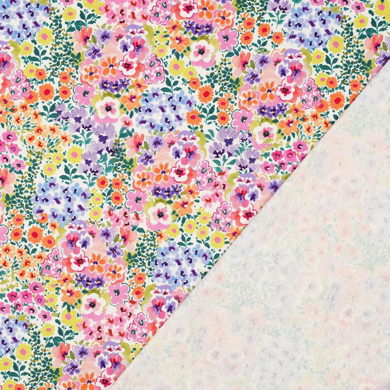 Jersey de algod&atilde;o Mar de flores Impress&atilde;o Digital | Poppy Fabrics &ndash; marfim/colorido,  image number 4