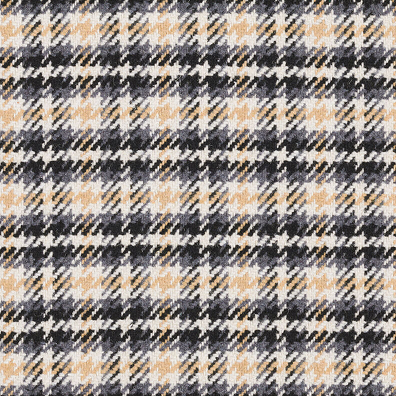 Tecido para sobretudos Xadrez cl&aacute;ssico &ndash; branco sujo/antracite,  image number 1
