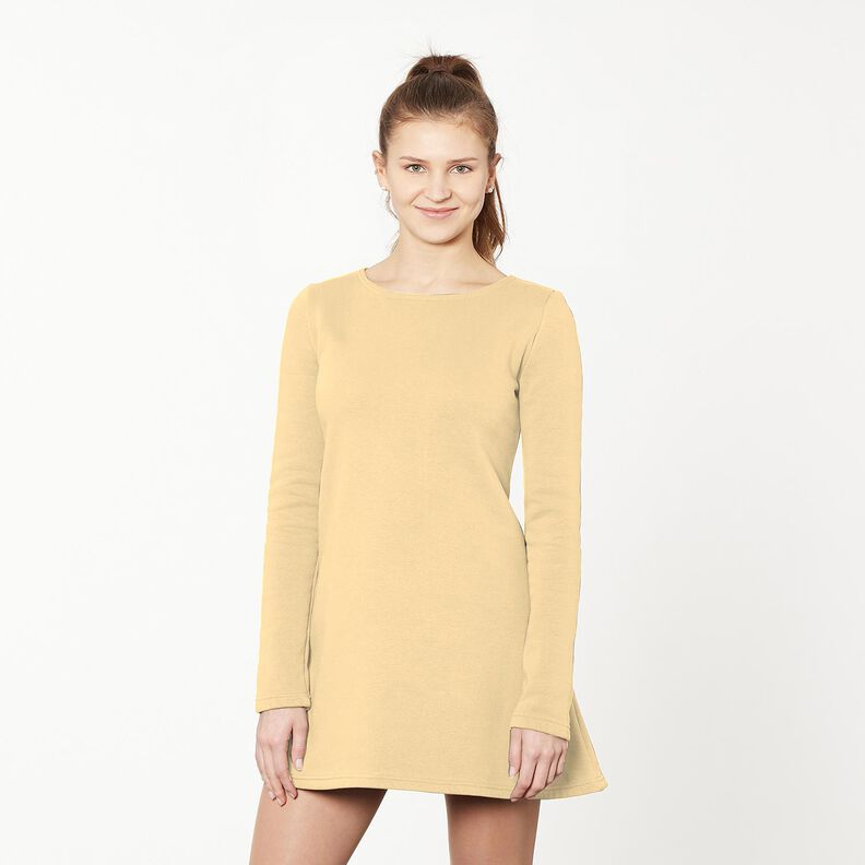 Sweat de algodão leve liso – amarelo-baunilha,  image number 10