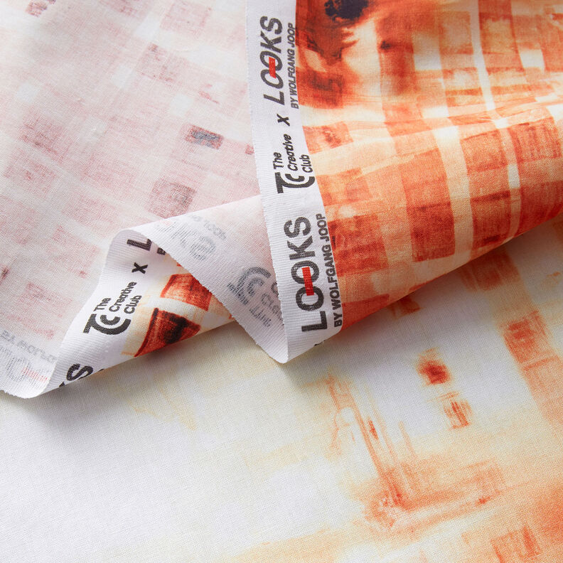 GOTS Cambraia de algodão Tecido com orla Xadrez com gradação de cor | TCC x LOOKS by Wolfgang Joop – | Retalho 100cm,  image number 4