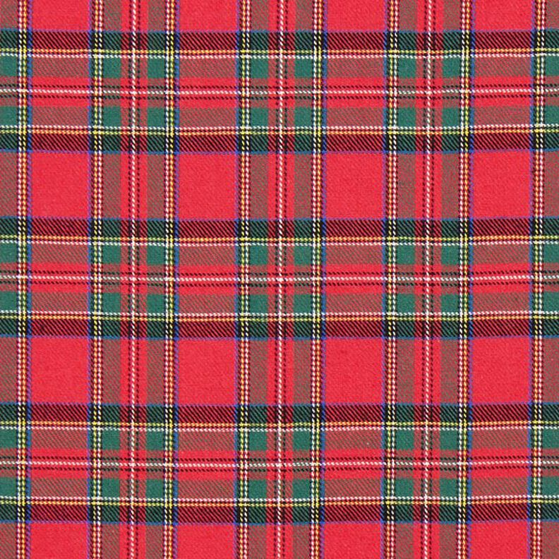 Flanela de algodão Xadrez escocês Glenside – vermelho,  image number 1