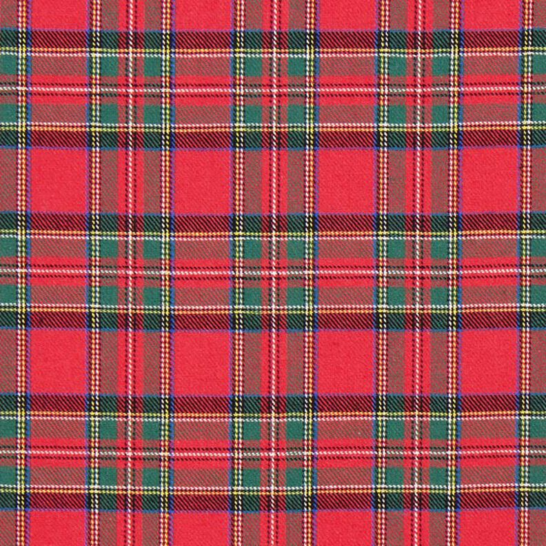 Flanela de algodão Xadrez escocês Glenside – vermelho,  image number 1