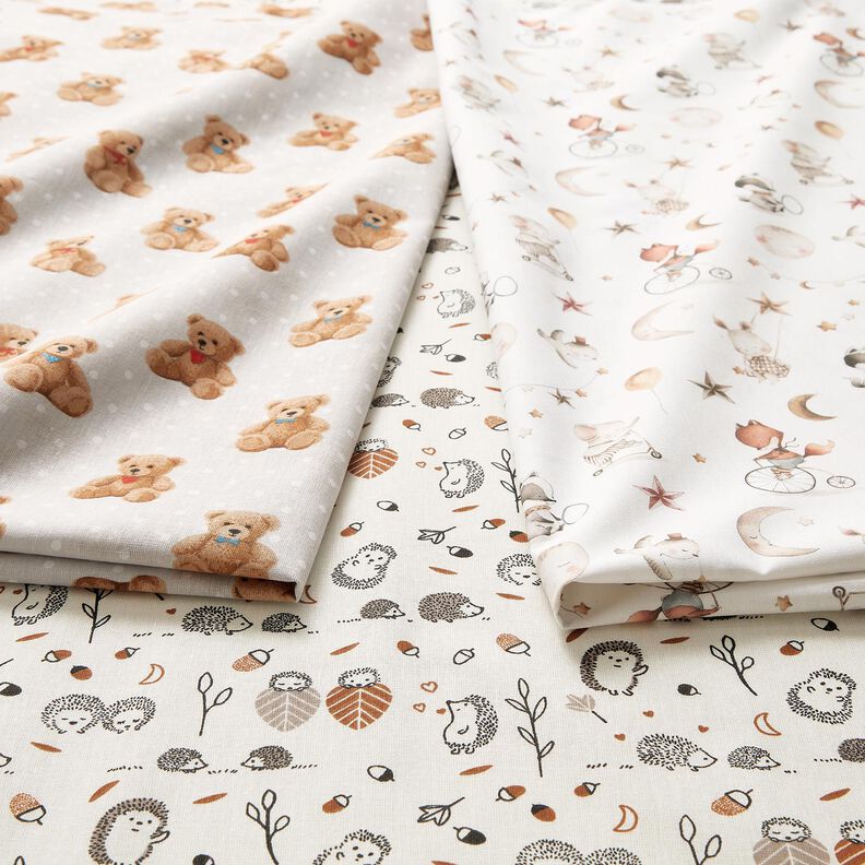 Popelina de algodão Teddy – bege,  image number 5