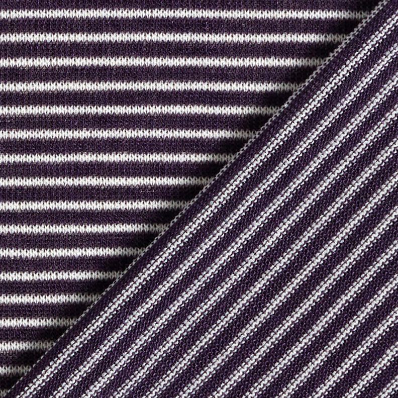 Malha fina Riscas estreitas – ameixa/branco,  image number 4