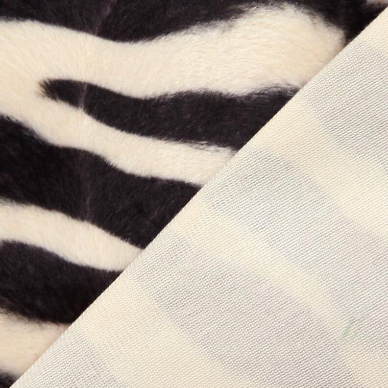 Imitação de pele zebra – creme/preto,  image number 3