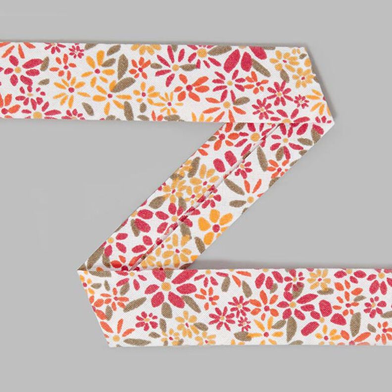 Fita de vi&eacute;s Fleur (19 mm) 4 &ndash; vermelho,  image number 1