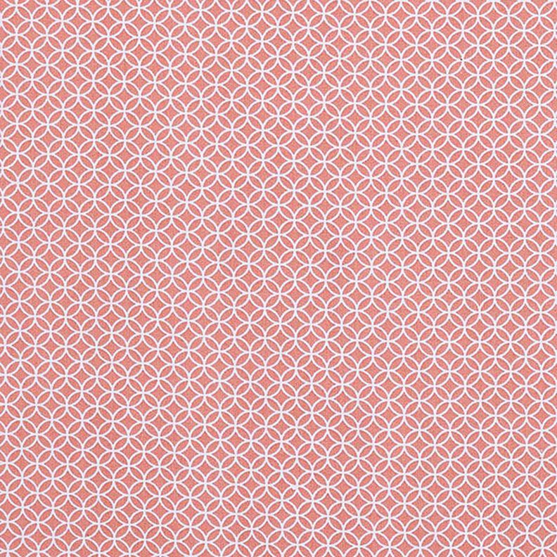 Tecido de algodão Cretone Motivo de azulejo pequeno – terracota,  image number 1