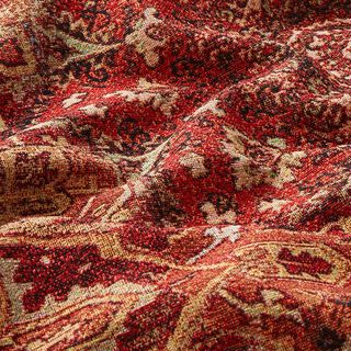 Tecido para decoração Gobelina tapete de tecido – terracota/vermelho-fogo, 