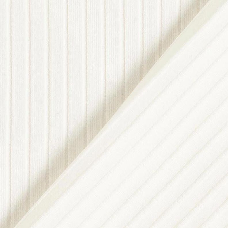 Jersey canelada lisa – branco sujo,  image number 5