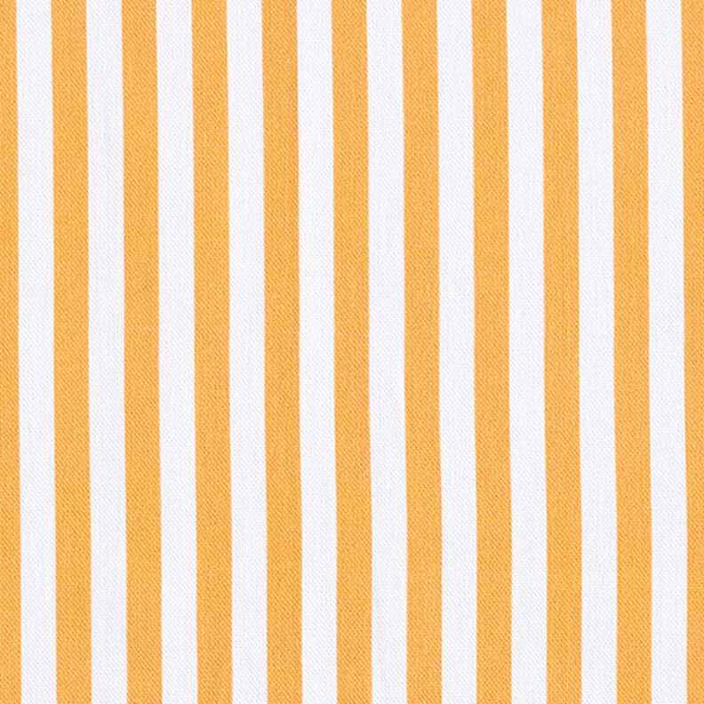 Tecido para decoração Meio linho Panamá Riscas longitudinais – laranja-claro/branco,  image number 1