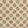 Tecido para decoração Gobelina Mandalas de flores pequenas – bege claro/vermelho,  thumbnail number 1
