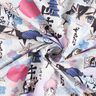 Jersey de algodão Mundo da manga japonesa Impressão Digital – cinzento-prateado,  thumbnail number 4