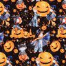 Jersey de algodão Halloween Impressão Digital – preto,  thumbnail number 1