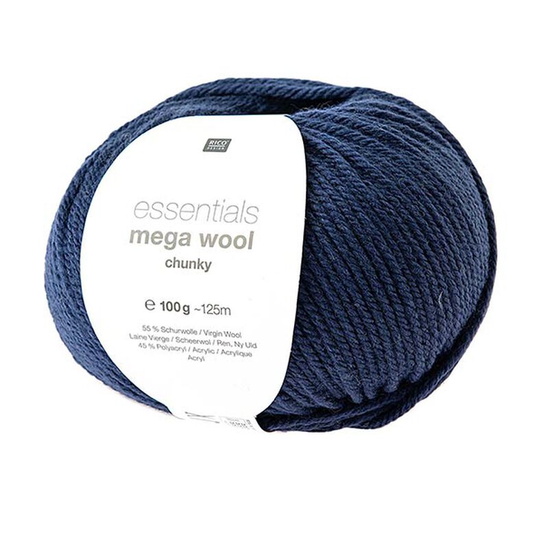 Essentials Mega Wool chunky | Rico Design – azul-marinho,  image number 1
