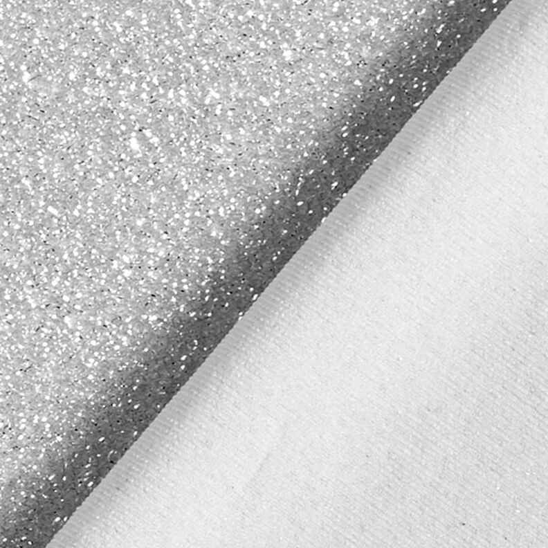 Tecido Jersey Brilho de ouropel Glamour  – prateado metálica,  image number 3