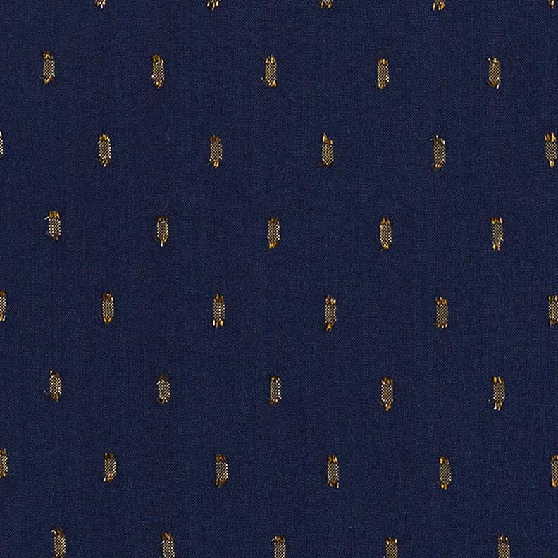 Tecido de viscose Gotas brilhantes – azul-marinho,  image number 1