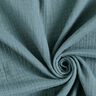 GOTS Musselina de algodão de três camadas – azul petróleo,  thumbnail number 4