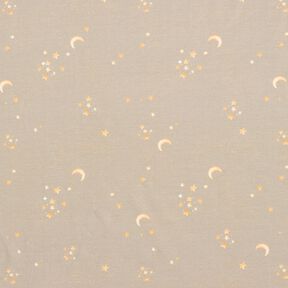 Jersey de algodão Céu estrelado Impressão Digital – taupe claro, 