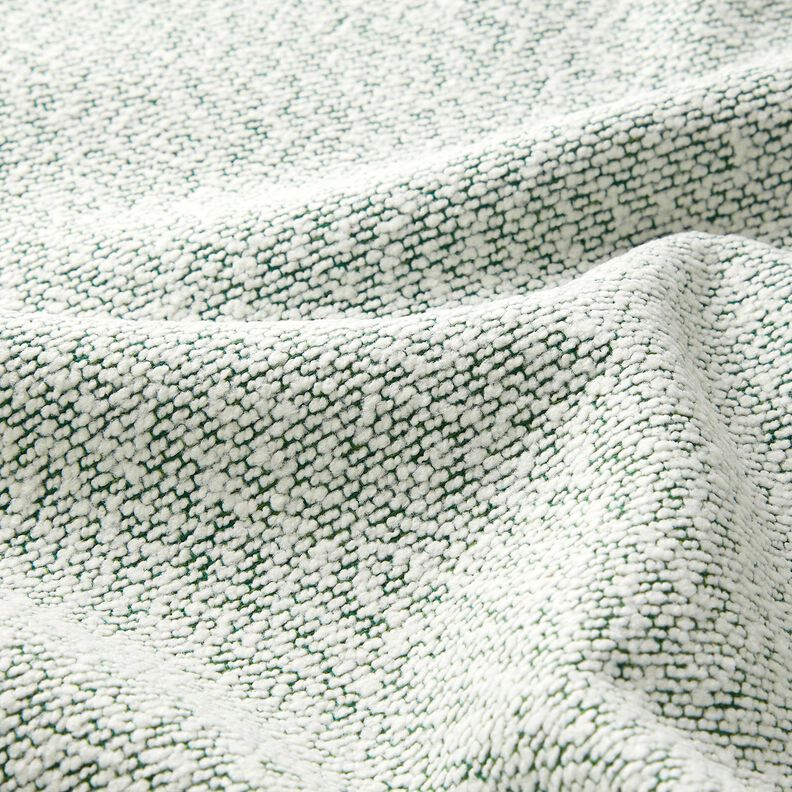 Tecido para exteriores Bouclé fino – verde/branco sujo,  image number 3