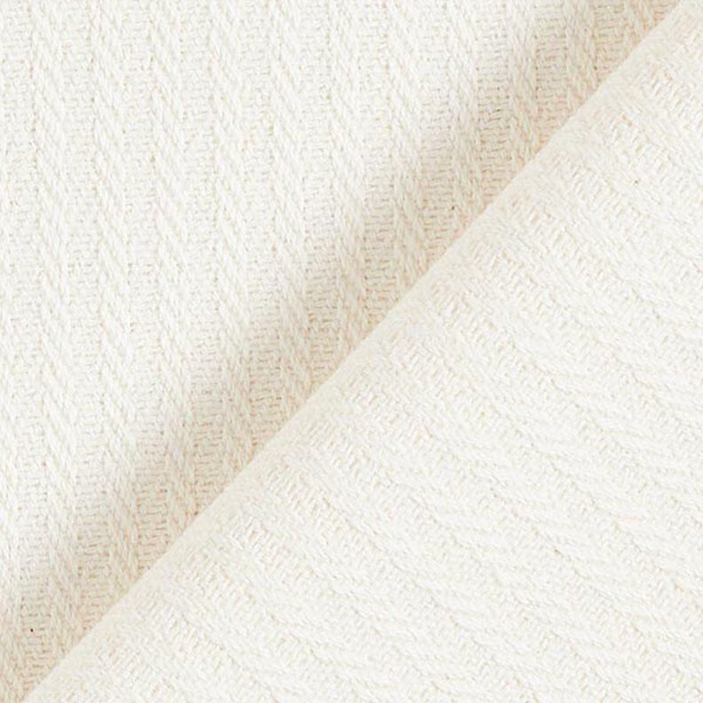 Tecido para decoração Jacquard Riscas discretas – branco sujo,  image number 3