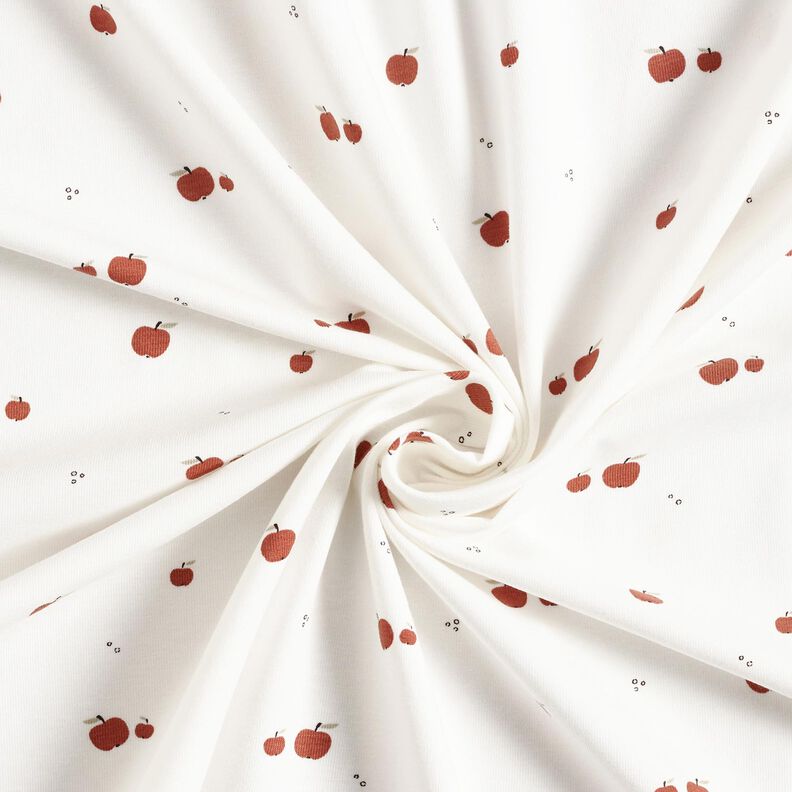 Jersey de algodão Maçãs – branco sujo,  image number 3