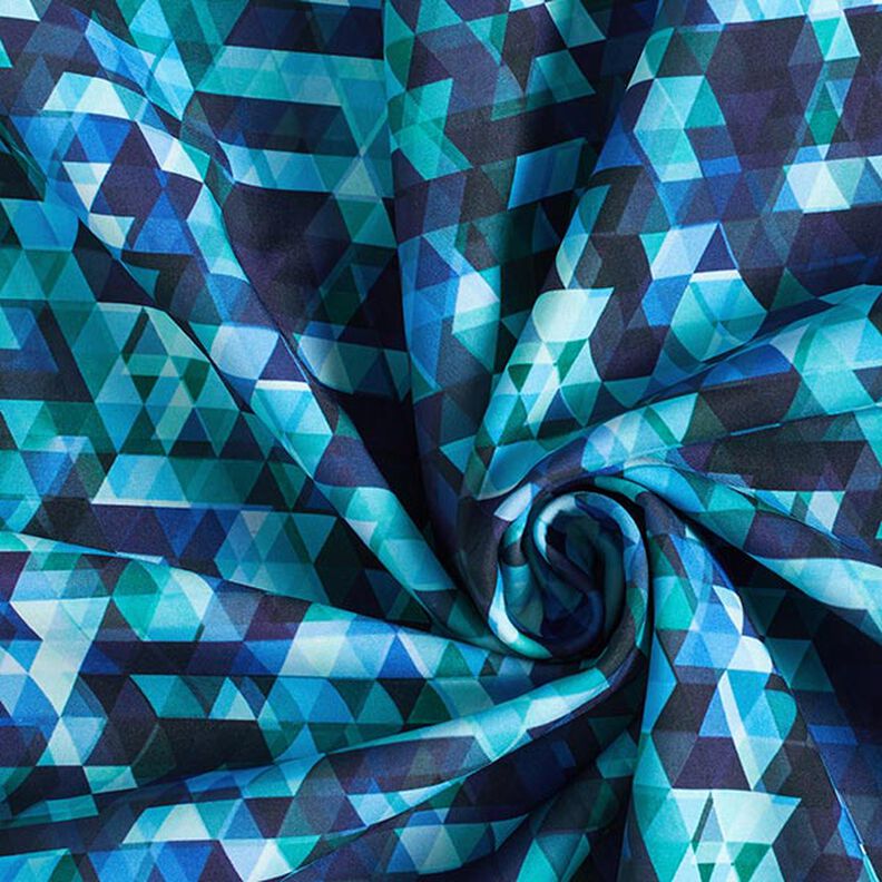 Softshell Triângulos coloridos Impressão Digital – azul-noite/turquesa,  image number 4