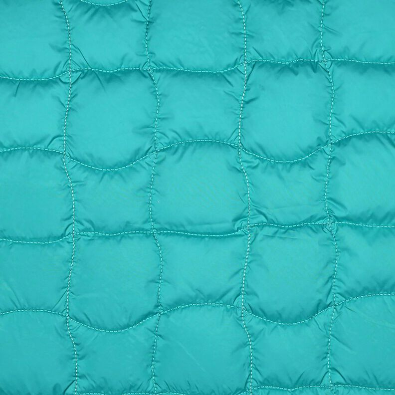 Tecido acolchoado Quadrados ondulados – azul marinho/púrpura,  image number 1