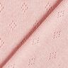 Jersey malha fina com padrão perfurado – rosa embaçado,  thumbnail number 3