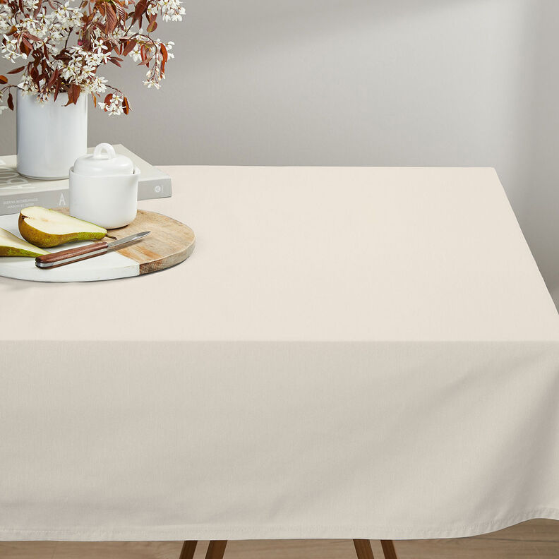 Tecido de algodão Cretone Liso – creme,  image number 5