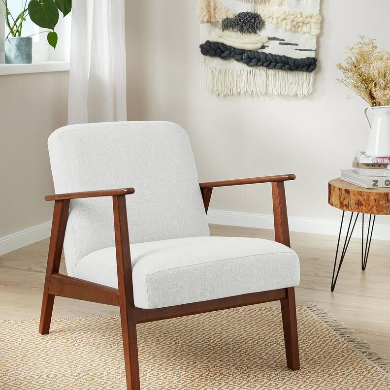 Tecido para estofos Tecido chenille – marfim,  image number 6