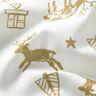 Tecido de algodão Cretone Renas e estrelas – marfim/dourado,  thumbnail number 2