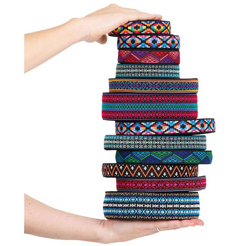 Color Elastic Flor - arroxeado/turquesa | Prym,  image number 2