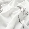 Tecido para cortinados Voile Gramíneas finas 295 cm – branco/preto,  thumbnail number 2