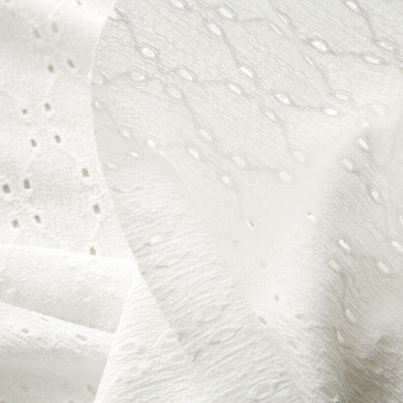Jersey enrugado Bordado inglês – branco,  image number 3