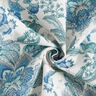 Tecido para decoração Lona Ornamentos florais orientais 280 cm – branco/azul,  thumbnail number 3