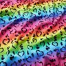 Jersey de algodão Leo Hearts Rainbow | Glitzerpüppi – preto/mistura de cores,  thumbnail number 1
