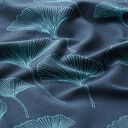 Jersey de algodão Folhas de ginkgo – azul-marinho, 