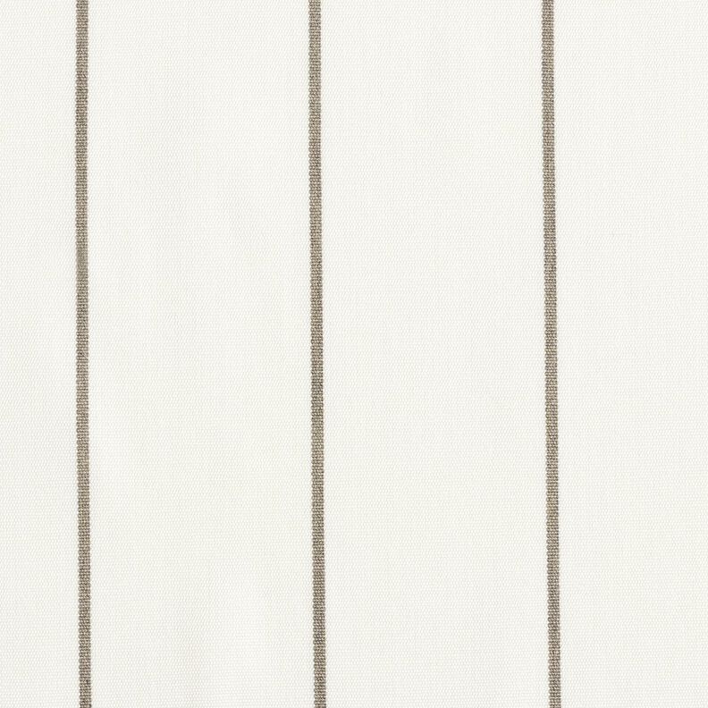 Tecido para exteriores Lona Riscas finas – branco/cinzento claro,  image number 1