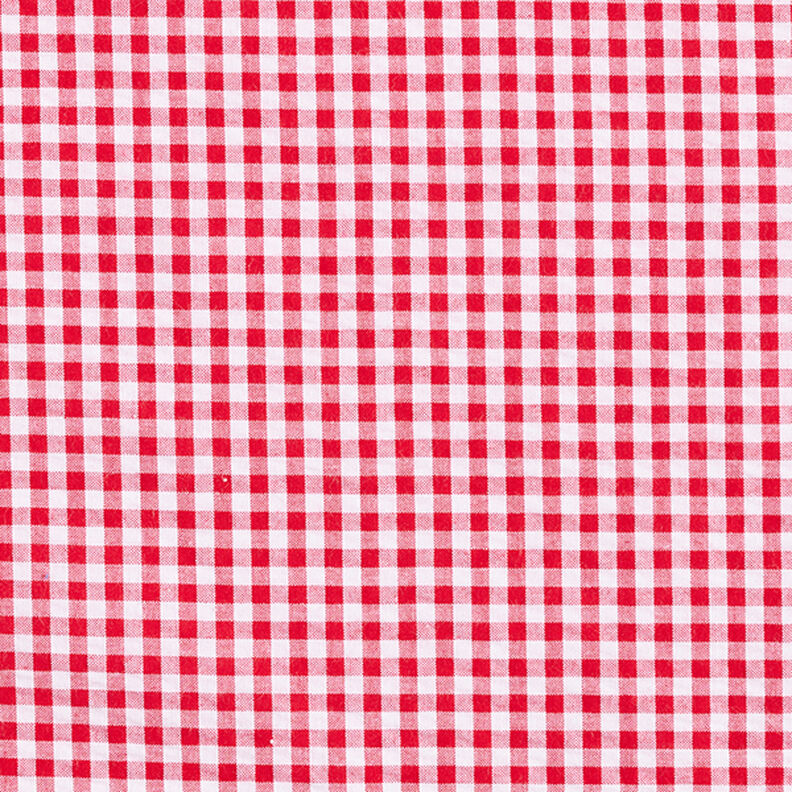Anarruga Mistura de algodão Xadrez Vichy – vermelho,  image number 1