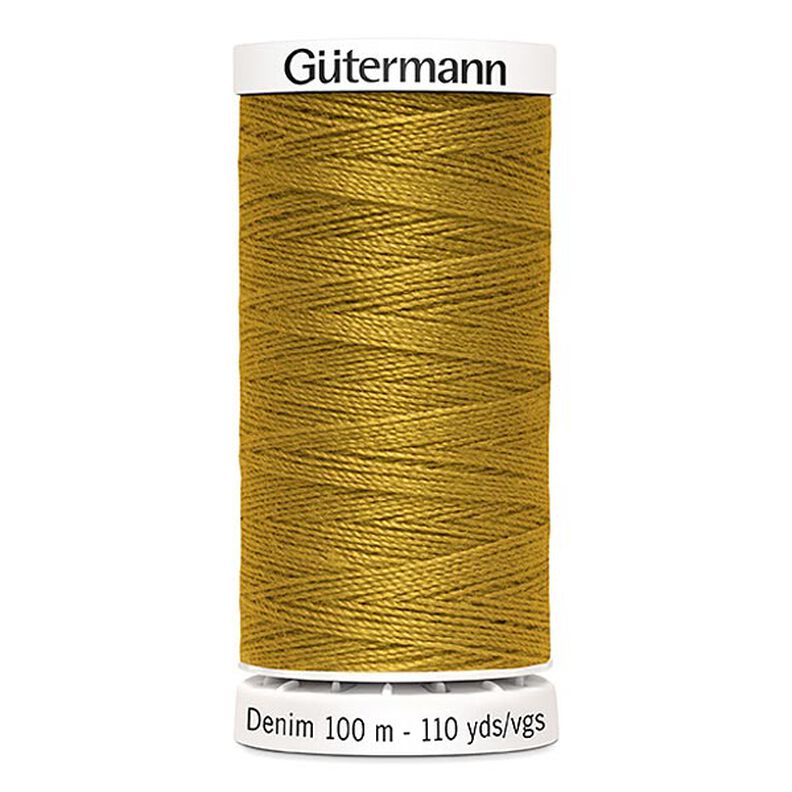 Linha para gangas [1970] | 100 m  | Gütermann – amarelo-caril,  image number 1