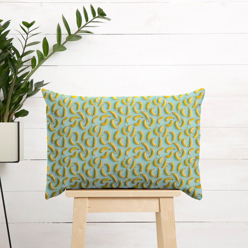 Tecido de algod&atilde;o Popelina Bananas &ndash; eucalipto/amarelo-sol,  image number 6