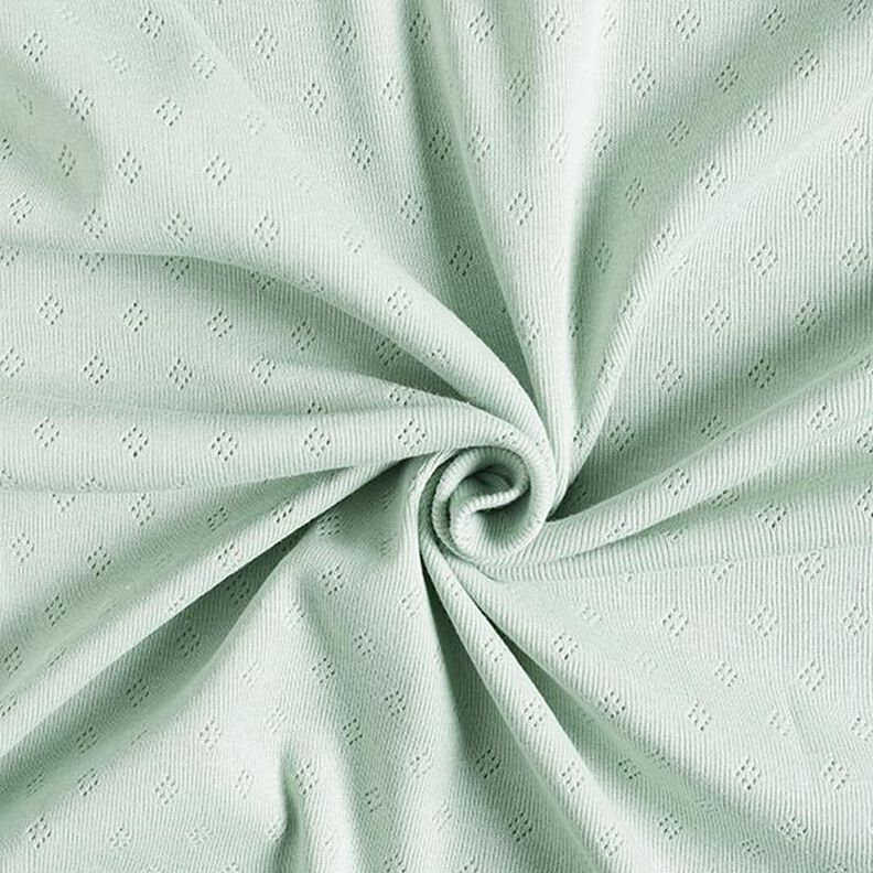 Jersey malha fina com padrão perfurado – menta,  image number 2